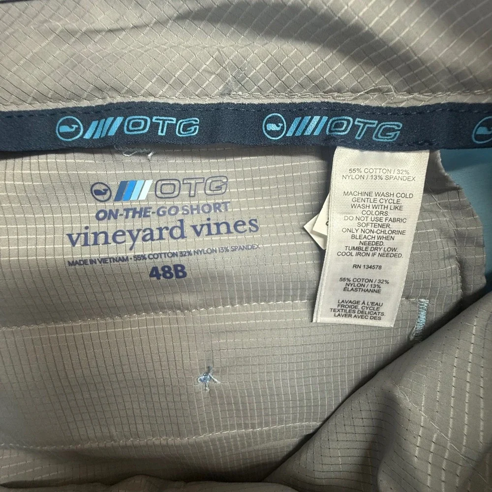 Vineyard Vines OTG On The Go Shorts Mens 48B Blue Stretch Performance Golf‎
